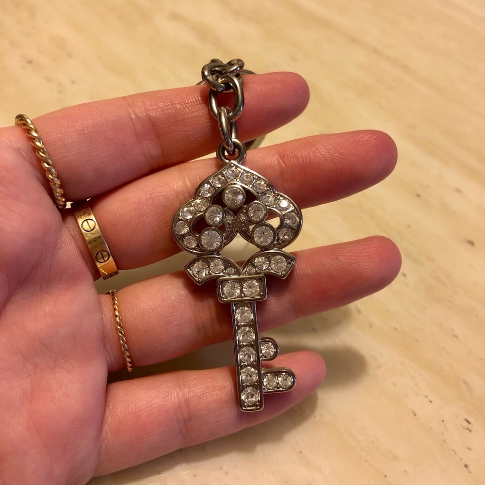 New Swarovski Crystal Large Key Chain